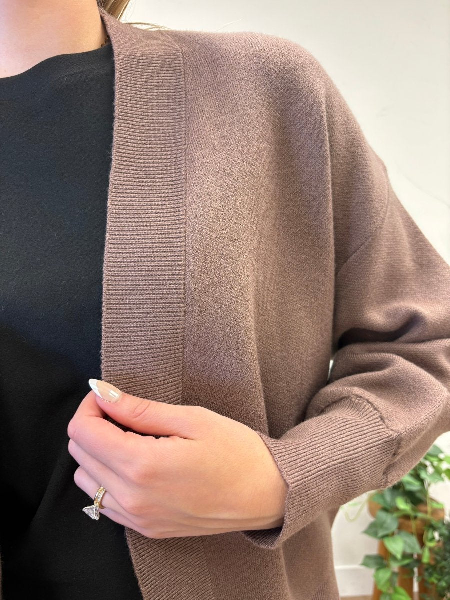 Open Balloon Sleeve Sweater Cardigan - Three:Twelve Boutique - Staccato
