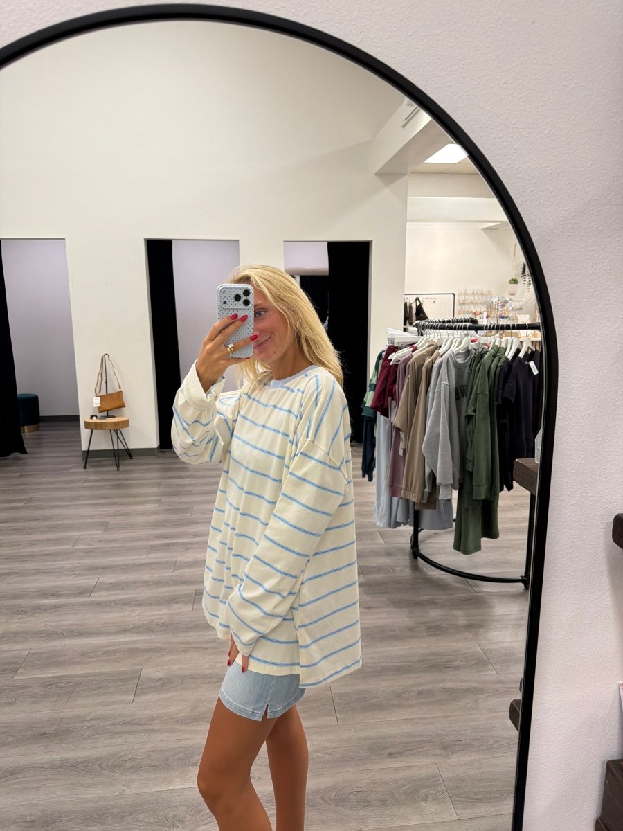 oversized stripe Knit top - Three:Twelve Boutique - Wishlist