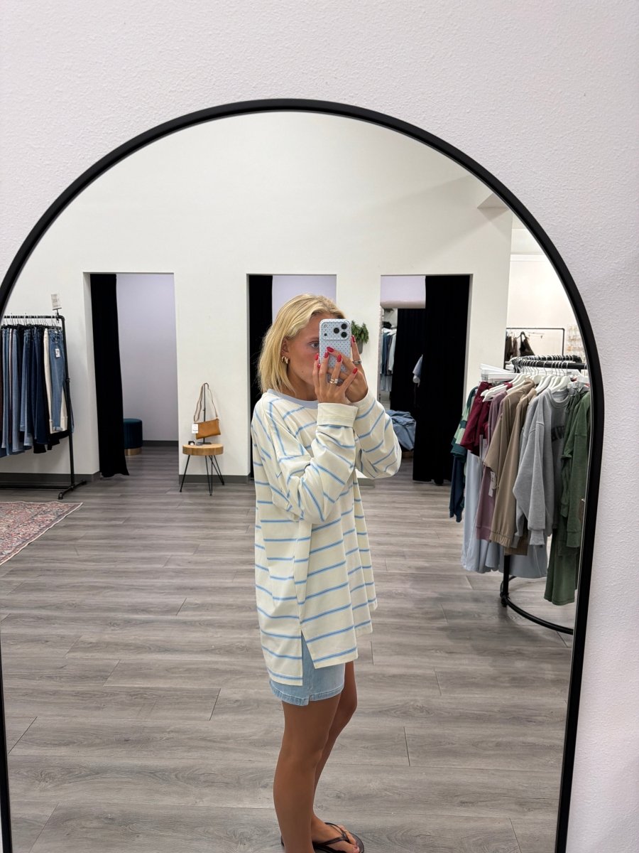oversized stripe Knit top - Three:Twelve Boutique - Wishlist