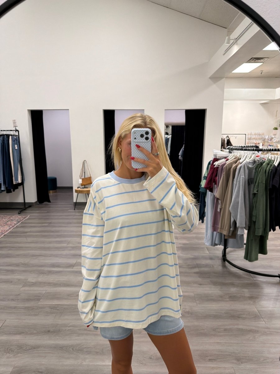 oversized stripe Knit top - Three:Twelve Boutique - Wishlist