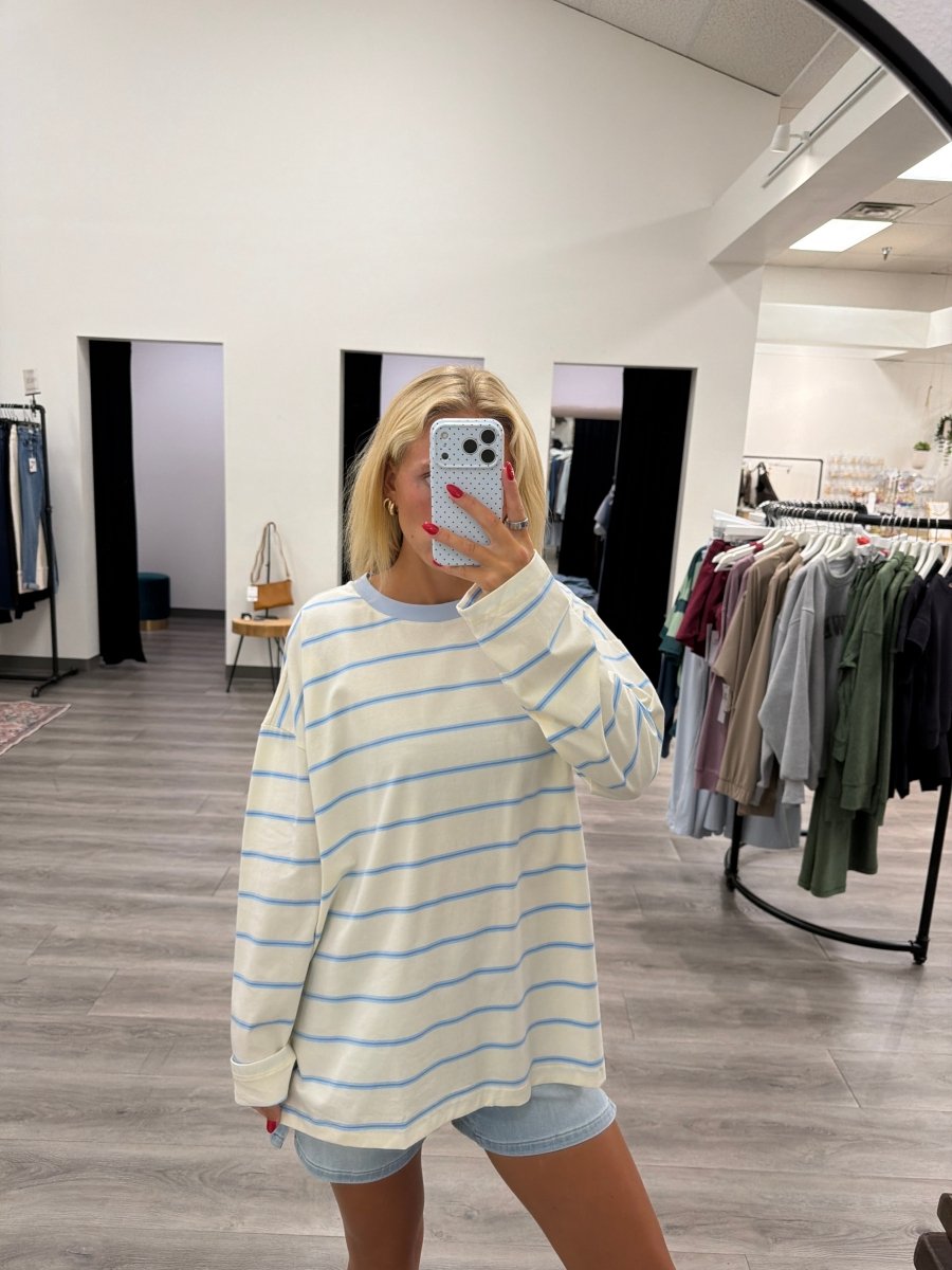 oversized stripe Knit top - Three:Twelve Boutique - Wishlist
