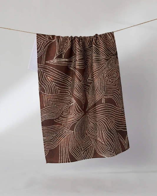 Pearl Botanical Tea Towel - Three:Twelve Boutique - Geometry