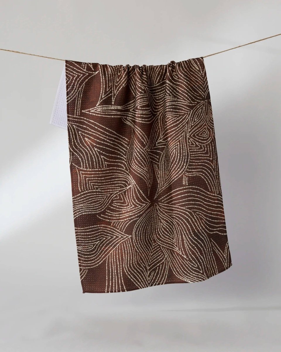 Pearl Botanical Tea Towel - Three:Twelve Boutique - Geometry