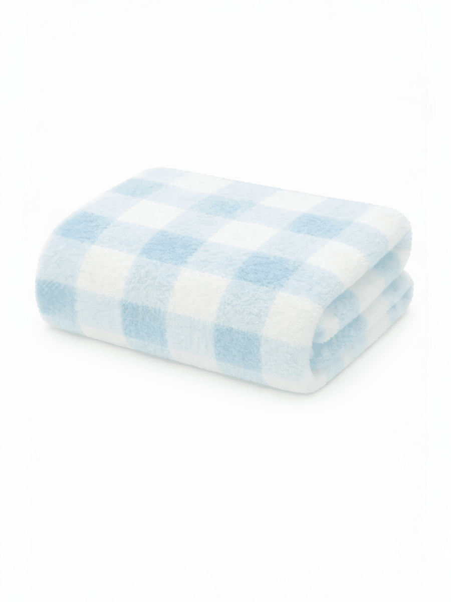 Phufy® Bliss Gingham Blanket, Cloud Blue - Three:Twelve Boutique - SpearmintLOVE