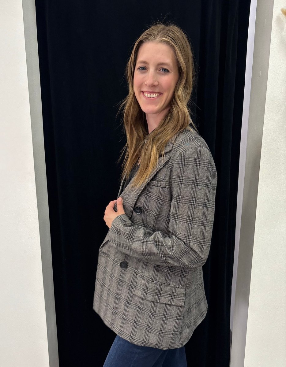Plaid Blazer - Three:Twelve Boutique - Three:Twelve