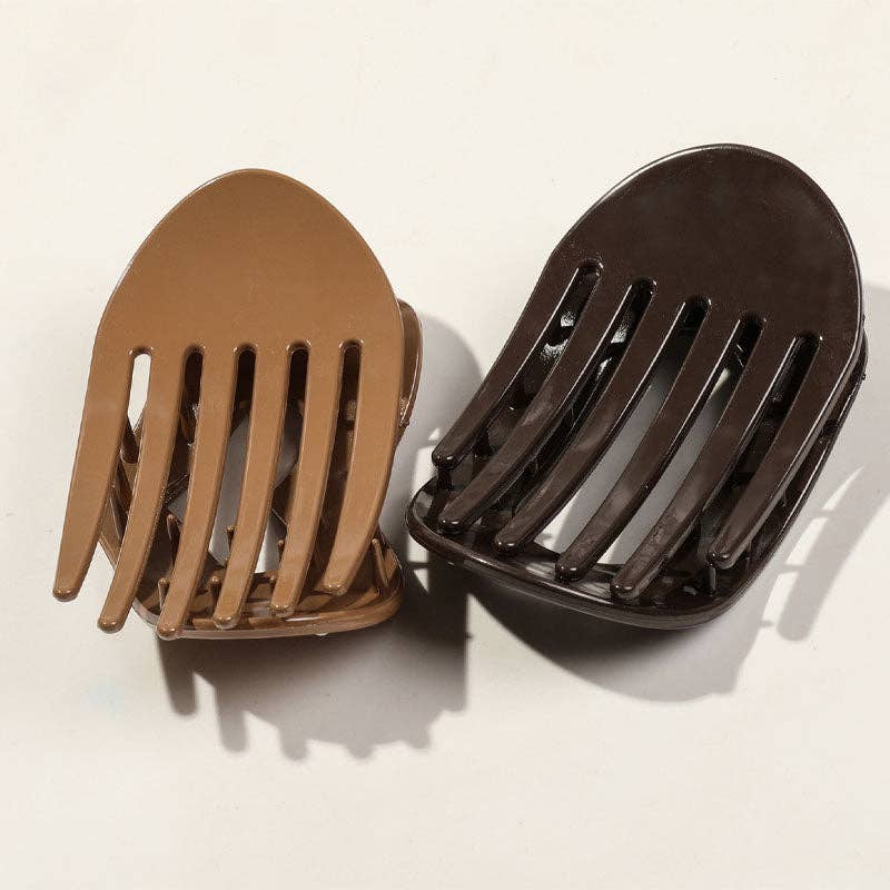 Polka Dots Hair Claw Clip : Dark Brown - Three:Twelve Boutique - Dipped Shop