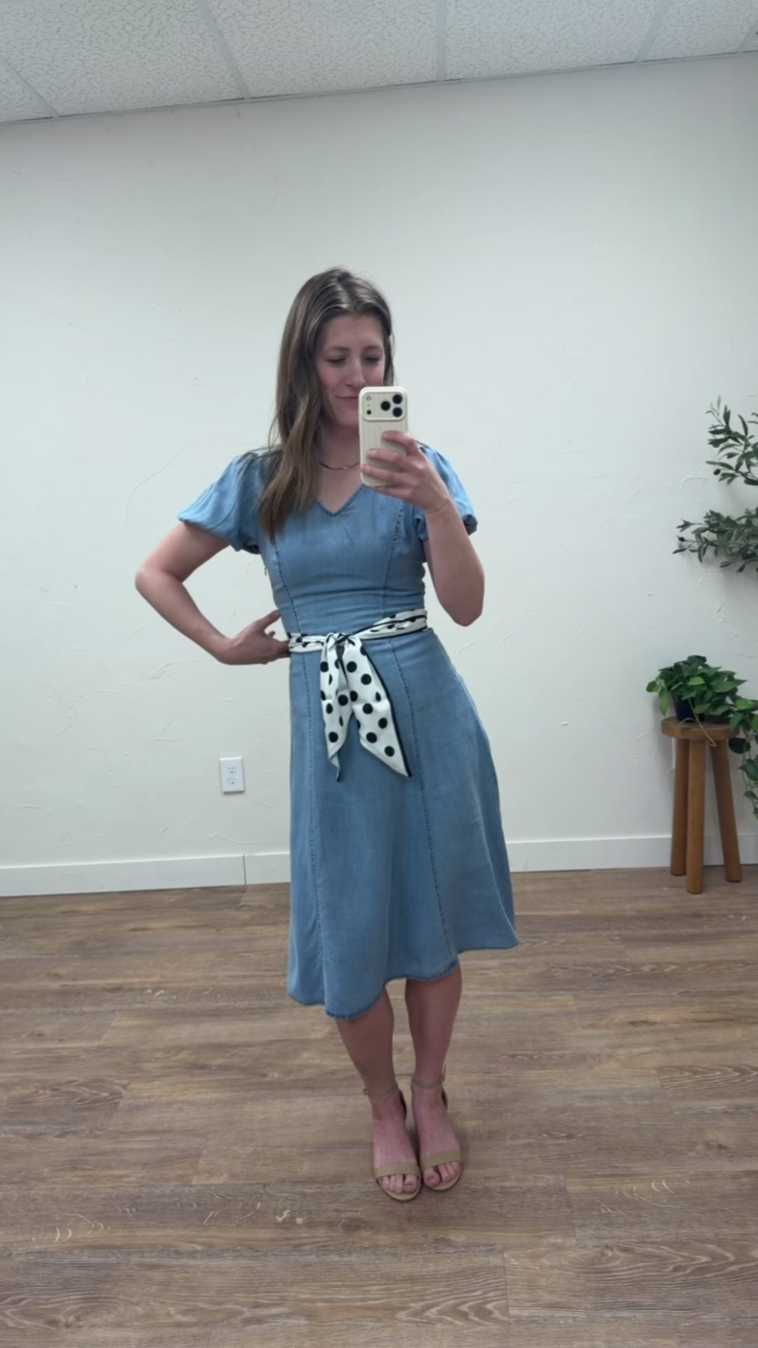 Lifestyle video of model wearing The Braxton Dress styled for everyday wear — Three:Twelve Boutique