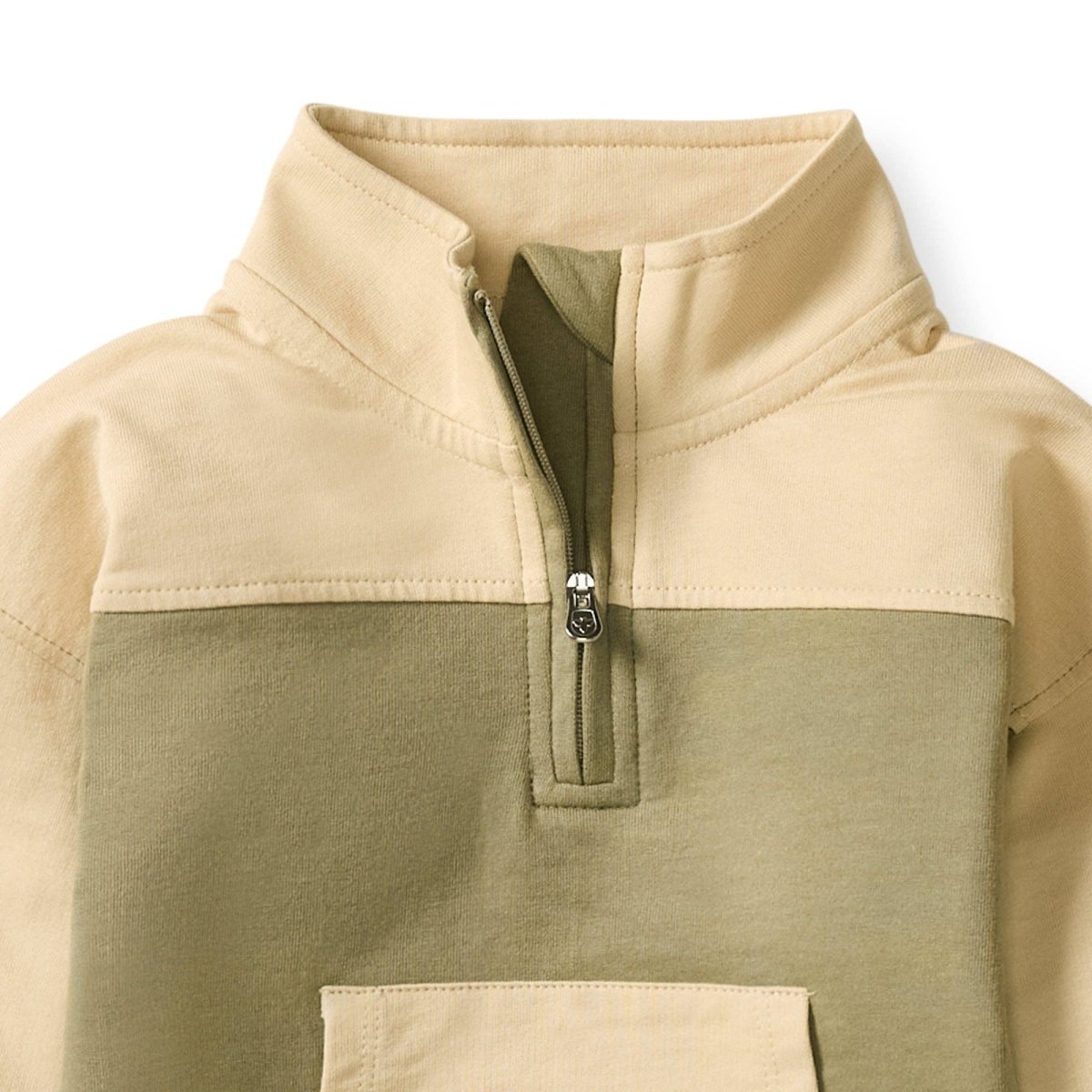 Quarter Zip Collar Sweatshirt Set - Three:Twelve Boutique - Burt's Bees Baby