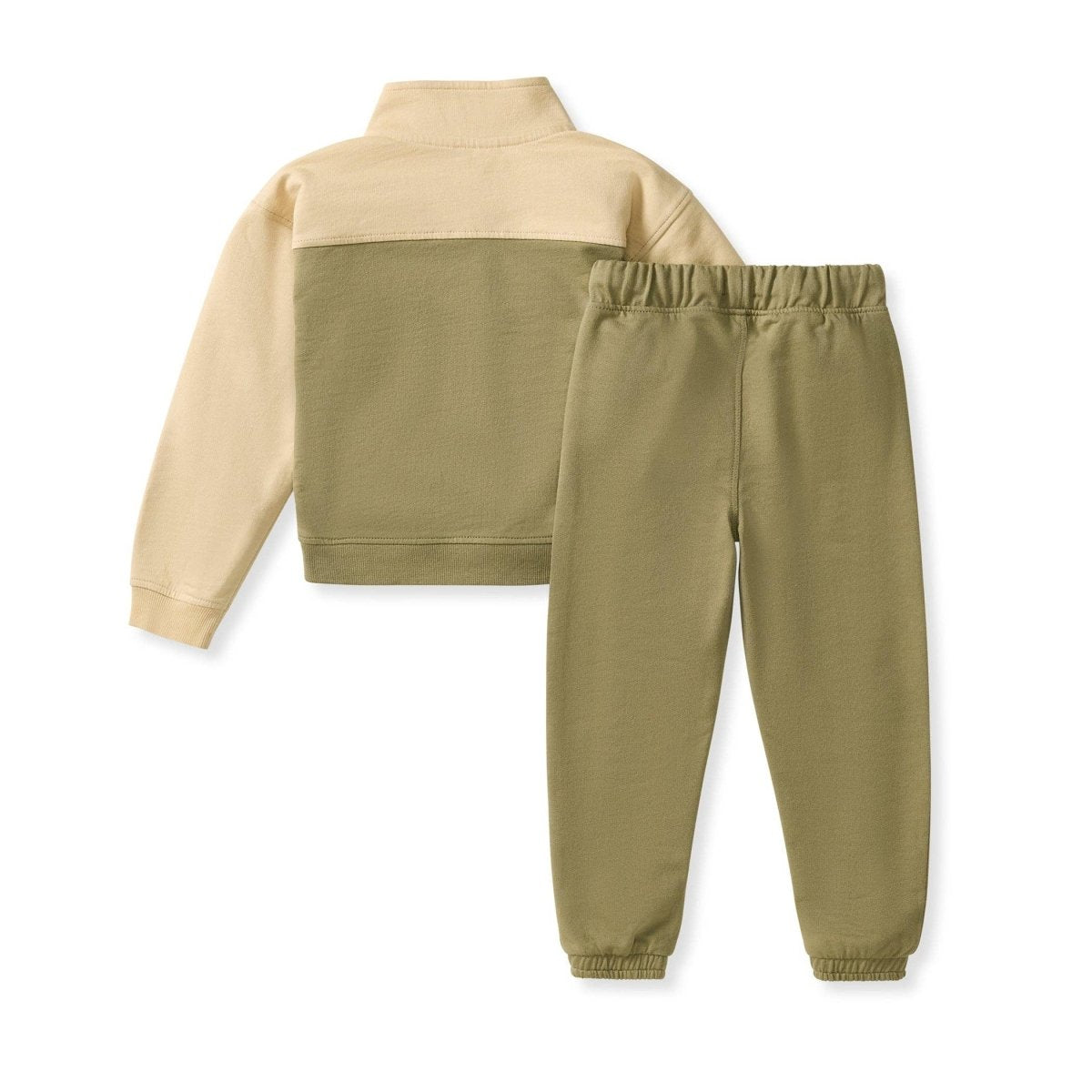 Quarter Zip Collar Sweatshirt Set - Three:Twelve Boutique - Burt's Bees Baby