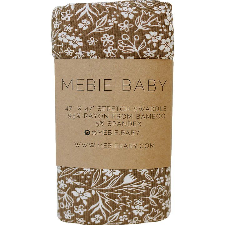 Ribbed Bamboo Stretch Swaddle - Three:Twelve Boutique - Mebie Baby