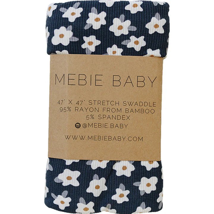 Ribbed Bamboo Stretch Swaddle - Three:Twelve Boutique - Mebie Baby