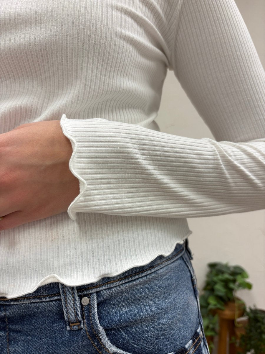 ribbed long Sleeve Top - Three:Twelve Boutique - Things Between