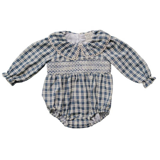 Ruffle Collar Bubble Romper - Three:Twelve Boutique - Mebie Baby