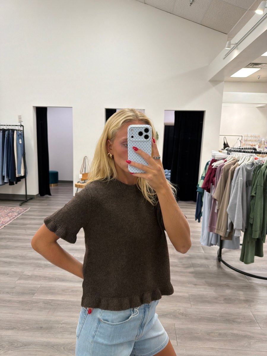 Ruffle Top - Three:Twelve Boutique - mustardseed