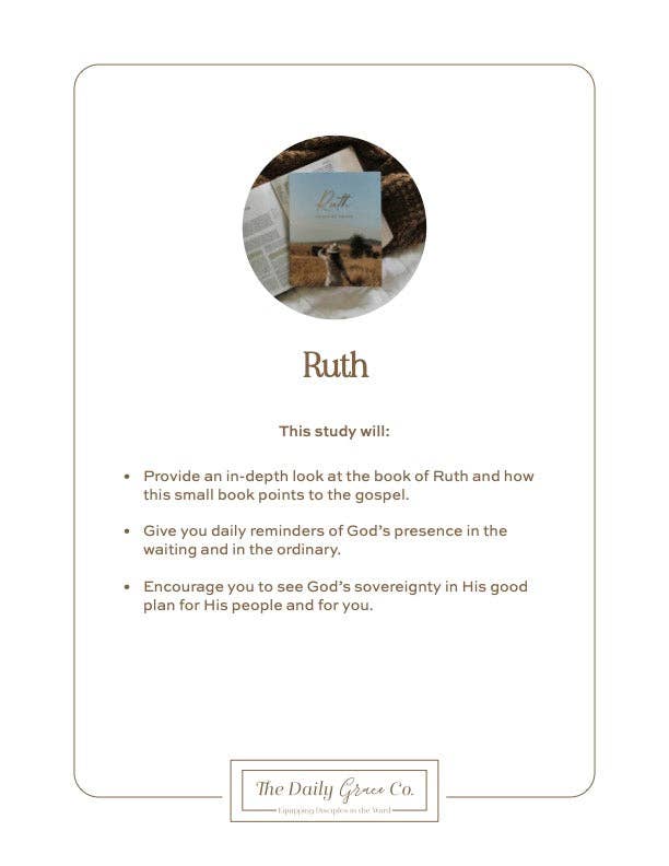 Ruth Bible Study - Three:Twelve Boutique - The Daily Grace Co