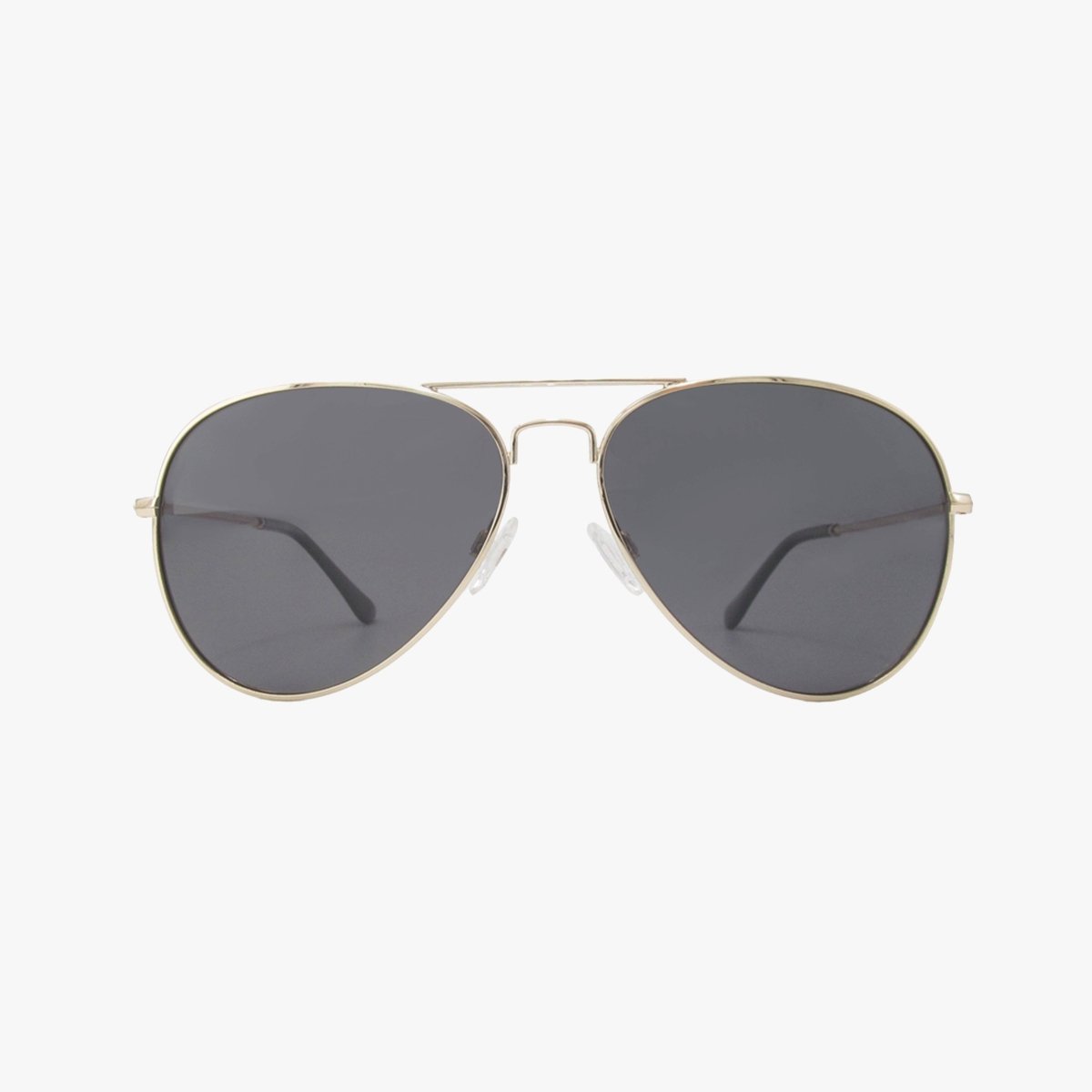 Ryder Smoke Polarized Aviator Sunglasses – Gold Metal Frame UV400 Lenses - Three:Twelve Boutique - Kohv Eyewear