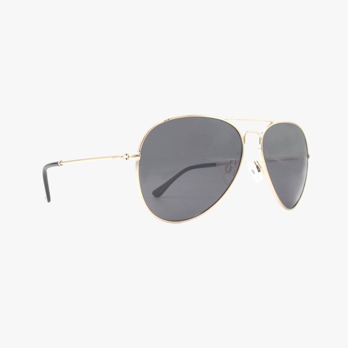 Ryder Smoke Polarized Aviator Sunglasses – Gold Metal Frame UV400 Lenses - Three:Twelve Boutique - Kohv Eyewear