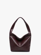 Selena Faux Woven Hobo w/ Zip Closure - Three:Twelve Boutique - JEN & CO