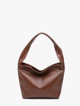 Selena Faux Woven Hobo w/ Zip Closure - Three:Twelve Boutique - JEN & CO