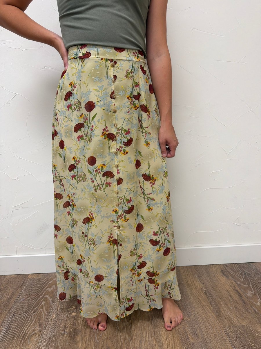 Slit Front Maxi Skirt - Three:Twelve Boutique - Mikarose