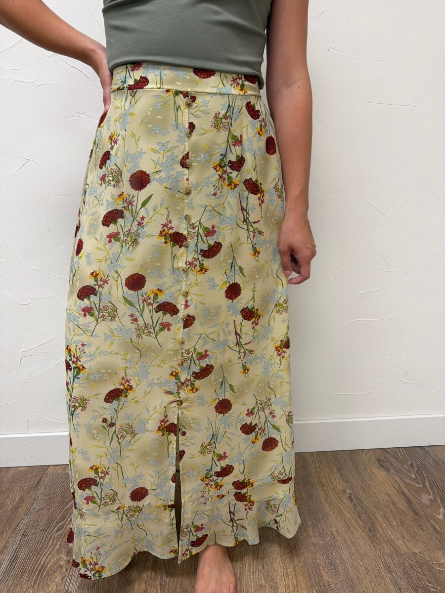 Slit Front Maxi Skirt - Three:Twelve Boutique - Mikarose