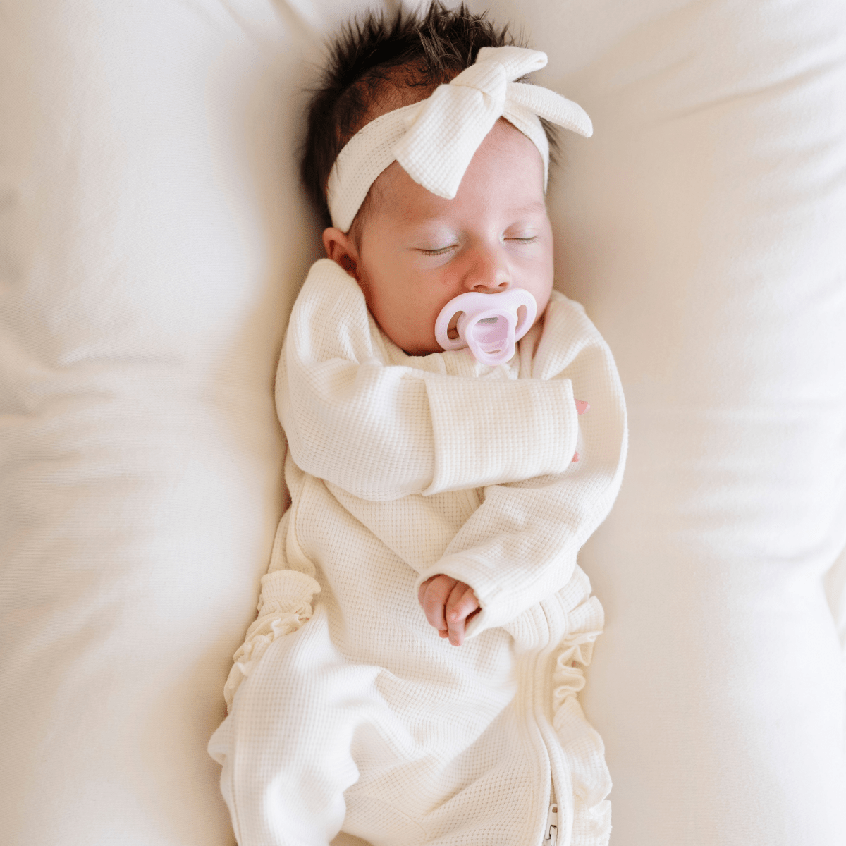 STRETCHY WAFFLE KNIT OUTFITS: Loden / Newborn / Knotted Gown - Three:Twelve Boutique - Saranoni