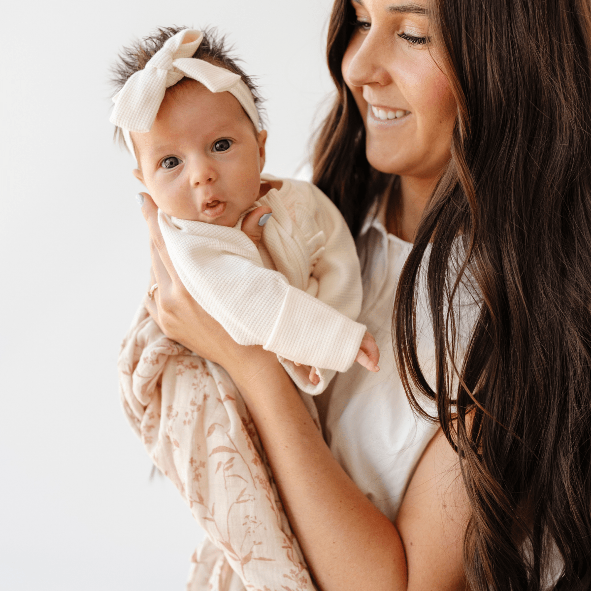 STRETCHY WAFFLE KNIT OUTFITS: Loden / Newborn / Knotted Gown - Three:Twelve Boutique - Saranoni