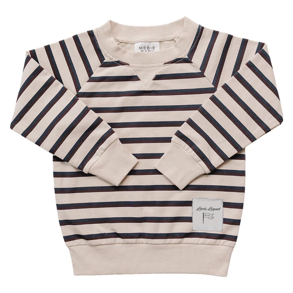 Striped Crewneck - Three:Twelve Boutique - Mebie Baby