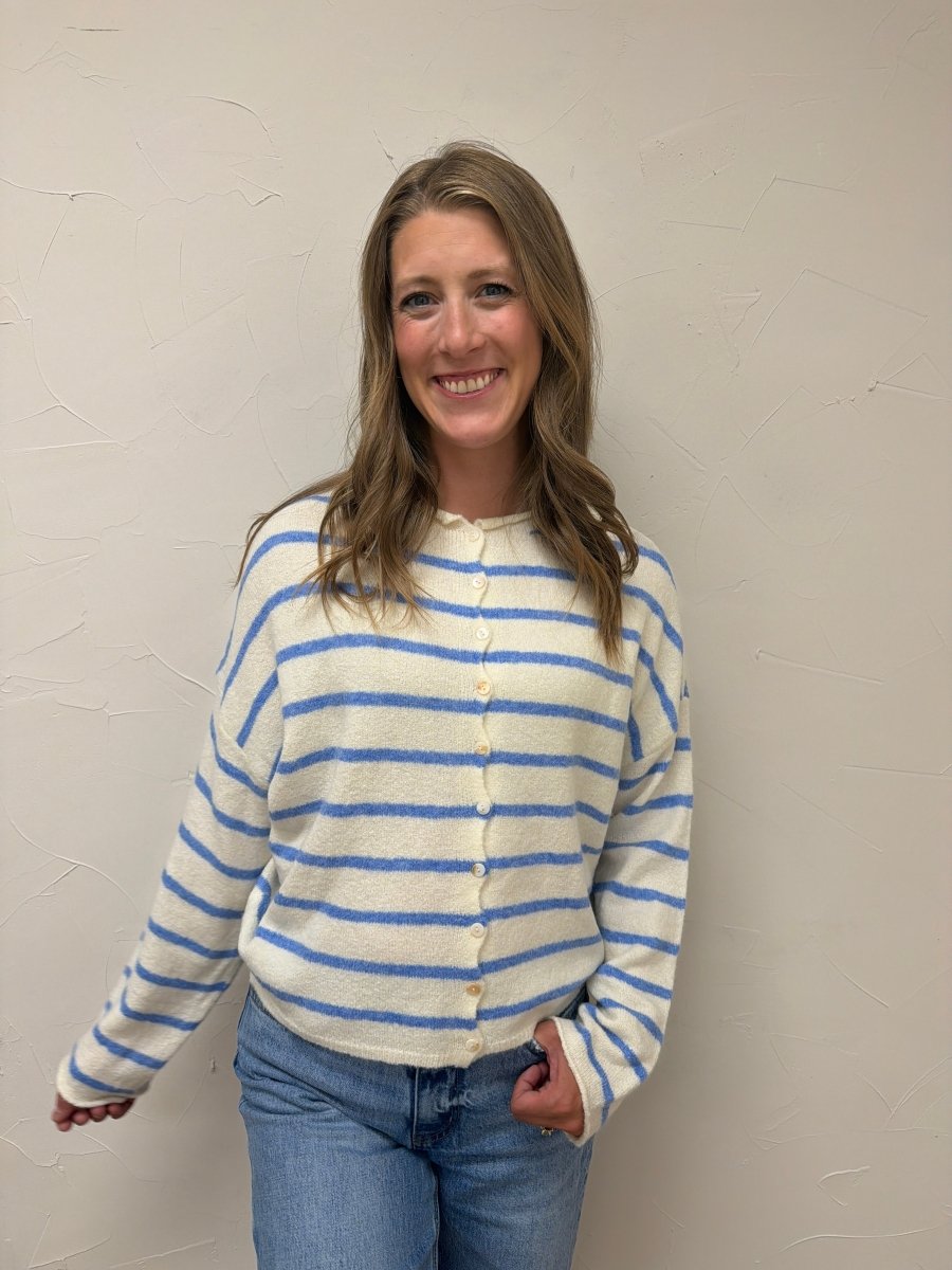 Striped Piper Cardigan - Three:Twelve Boutique - Things Between