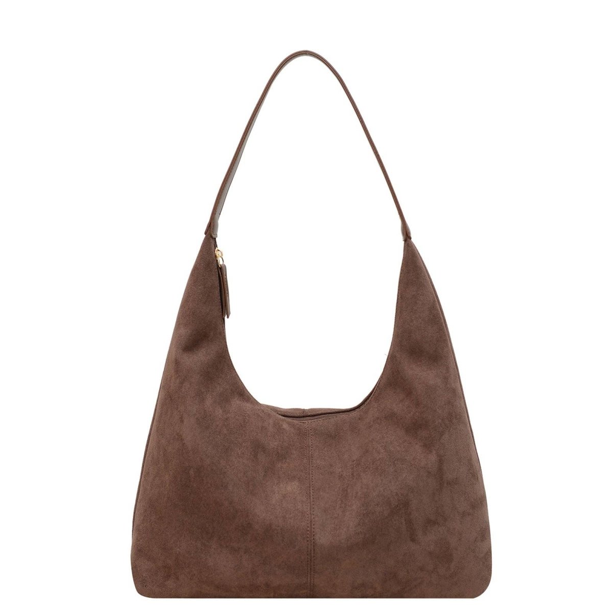 Suede Tote Commuter Underarm Bag : Coffee - Three:Twelve Boutique - Dipped Shop