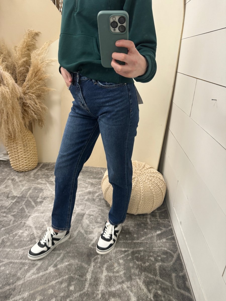 Super High Wedge Straight Leg - Three:Twelve Boutique - mica denim