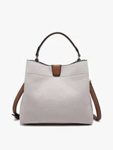 Tati Monogrammable Satchel w/ Shoulder Strap - Three:Twelve Boutique - JEN & CO