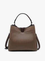 Tati Monogrammable Satchel w/ Shoulder Strap - Three:Twelve Boutique - JEN & CO