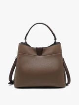 Tati Monogrammable Satchel w/ Shoulder Strap - Three:Twelve Boutique - JEN & CO