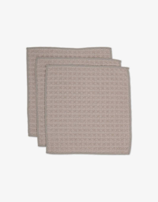 Taupe Waffle Washcloth Set - Three:Twelve Boutique - Geometry