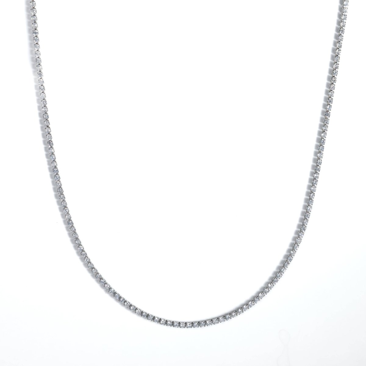 Tennis Choker Silver white diamond - Three:Twelve Boutique - Brenda Grands Waterproof Jewelry