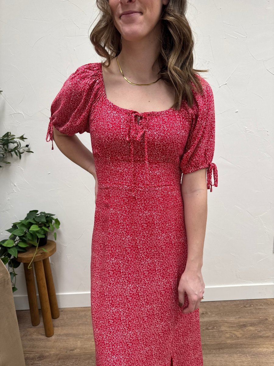 Close-up of The Jamie Dress fabric and stitching detail — Three:Twelve Boutique (to be updated after image review)