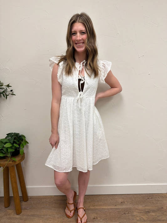 The Porter Embroidered Dress – Lightweight Embroidered Midi Dress - Three:Twelve Boutique - Mikarose