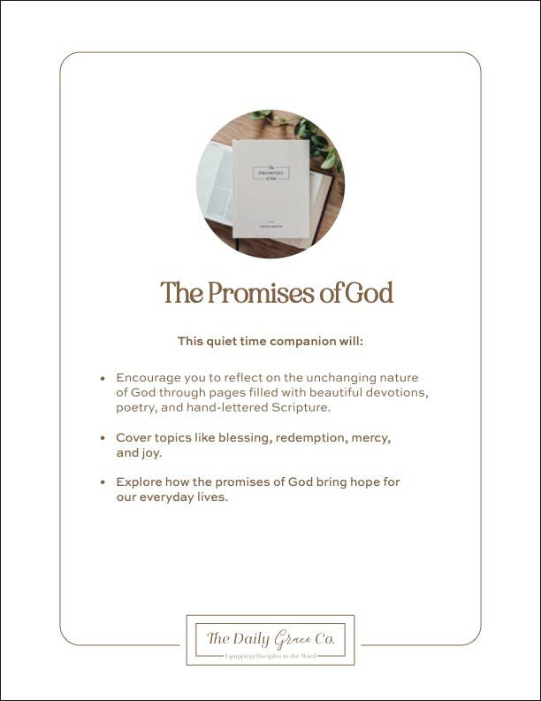 The Promises of God | Coffee Table Book - Three:Twelve Boutique - The Daily Grace Co
