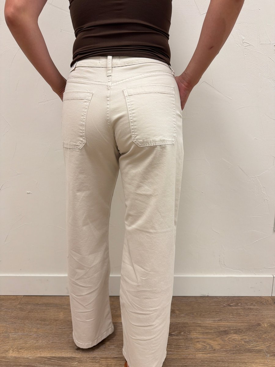 Twill Utility Pocket Relaxed Jean - Three:Twelve Boutique - Just Black Denim