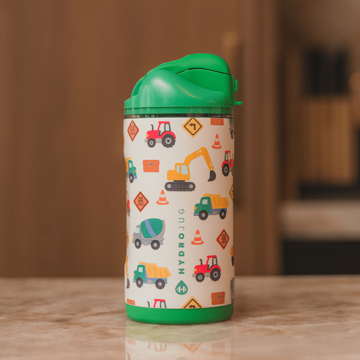 Under Construction HydroJug 14 oz Sport Kids Water Bottle - Three:Twelve Boutique - HydroJug