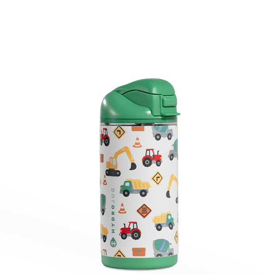 Under Construction HydroJug 14 oz Sport Kids Water Bottle - Three:Twelve Boutique - HydroJug