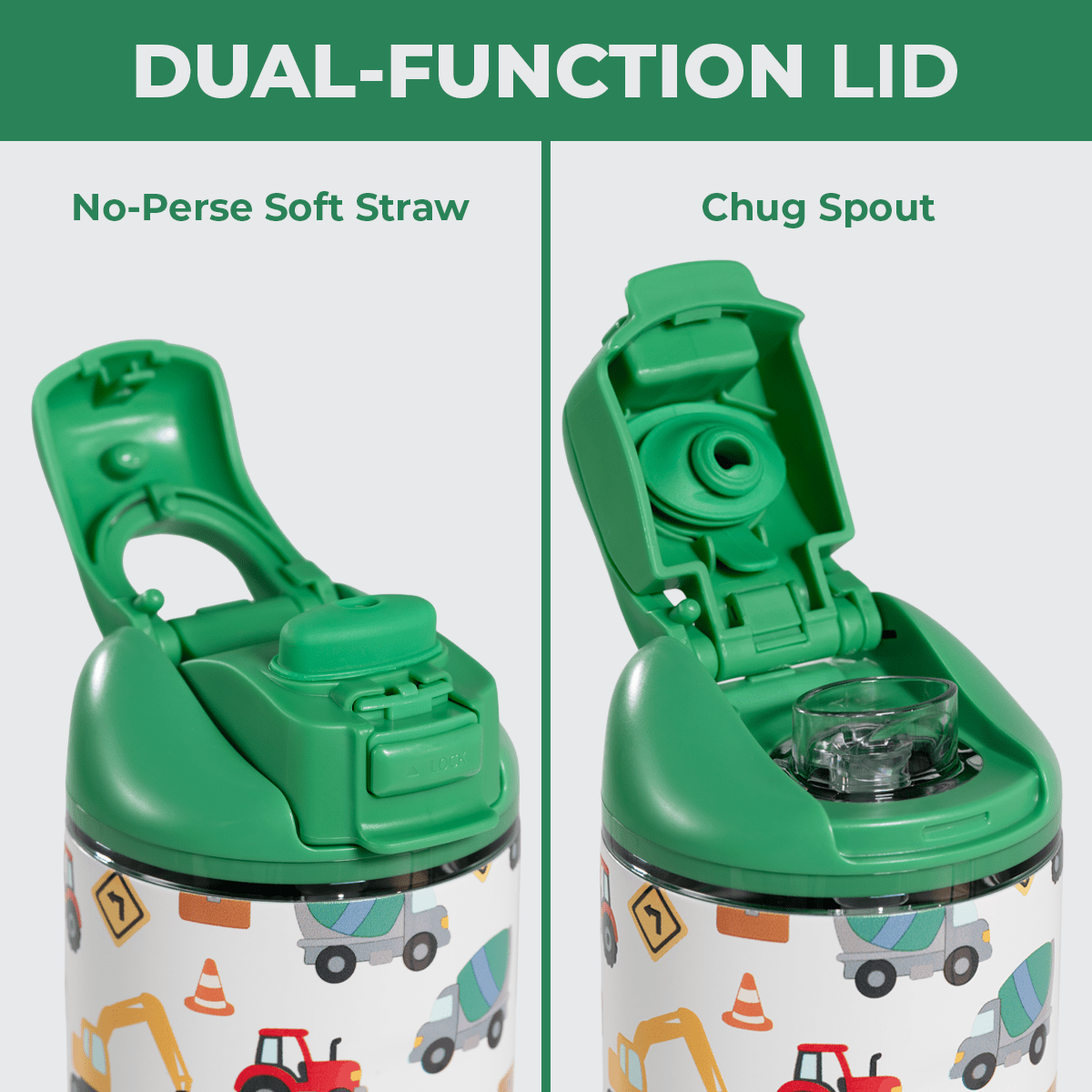 Under Construction HydroJug 14 oz Sport Kids Water Bottle - Three:Twelve Boutique - HydroJug