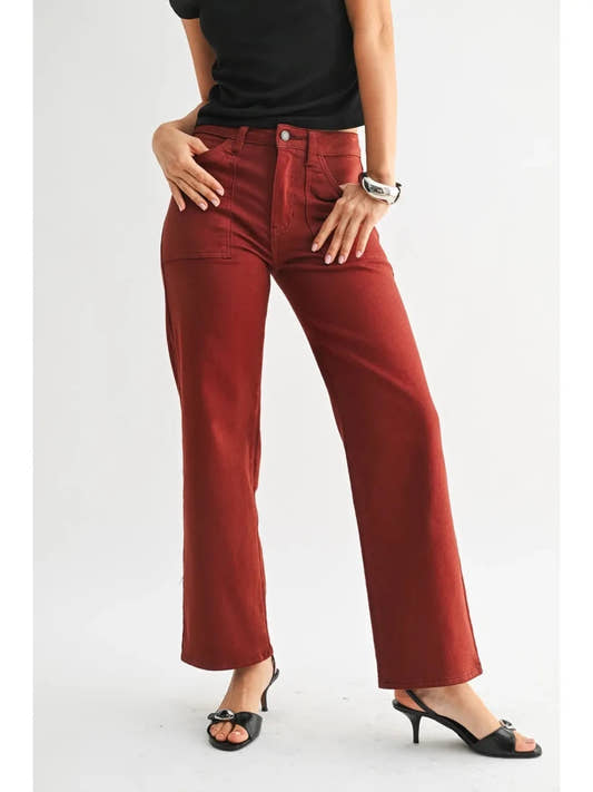 Utility Pocket Relaxed Straight Leg - Three:Twelve Boutique - Just Black Denim