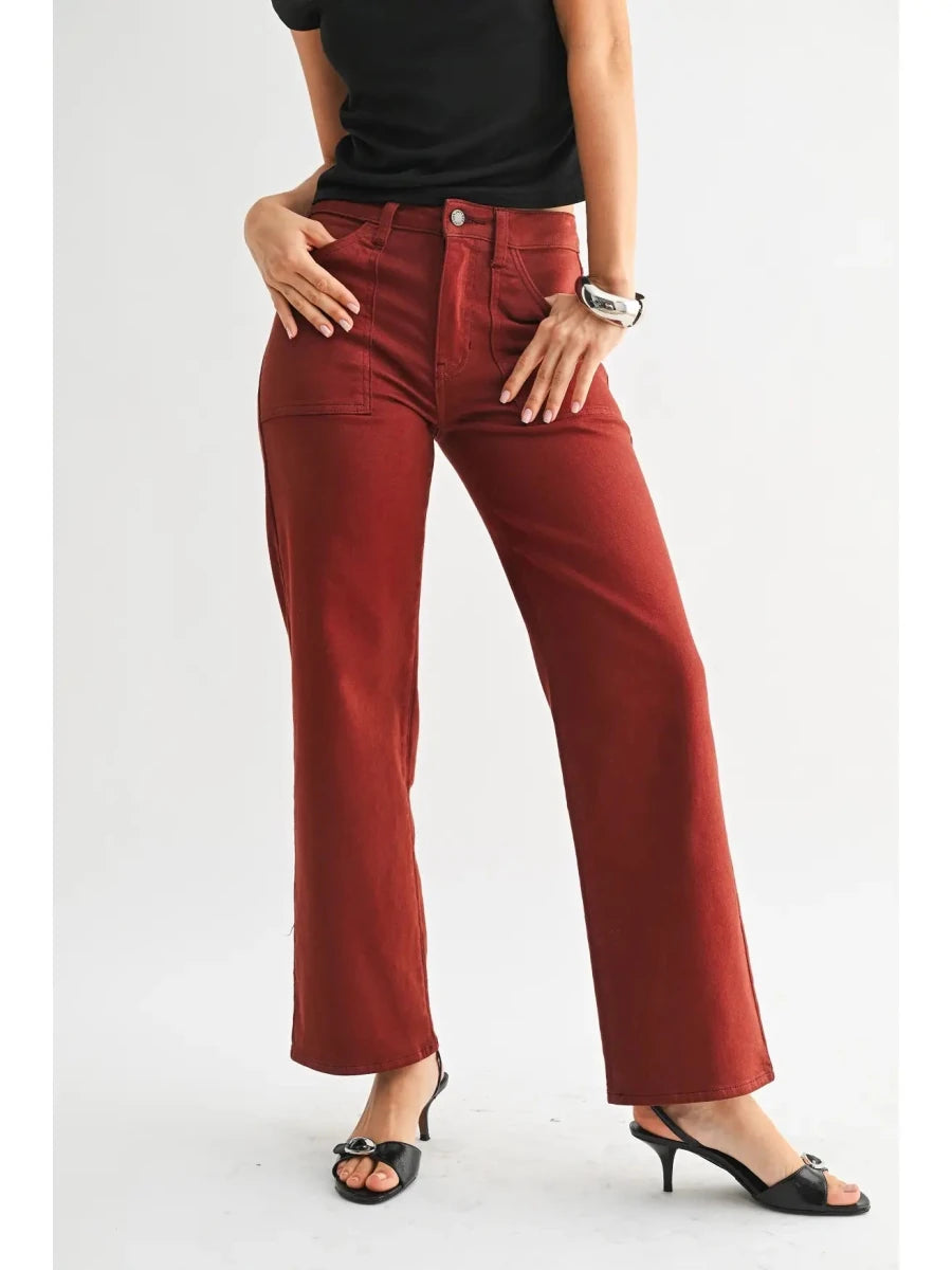 Utility Pocket Relaxed Straight Leg - Three:Twelve Boutique - Just Black Denim
