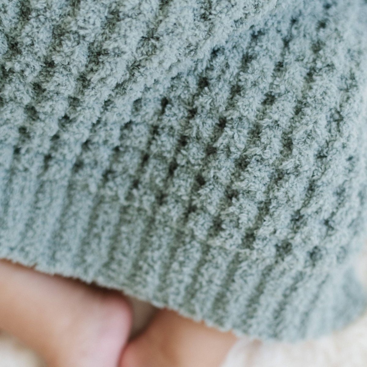 WAFFLE KNIT MINI BLANKETS: Wheat - Three:Twelve Boutique - Saranoni