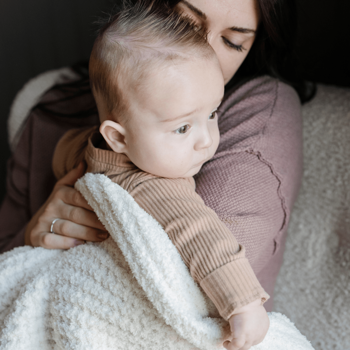 WAFFLE KNIT MINI BLANKETS: Wheat - Three:Twelve Boutique - Saranoni