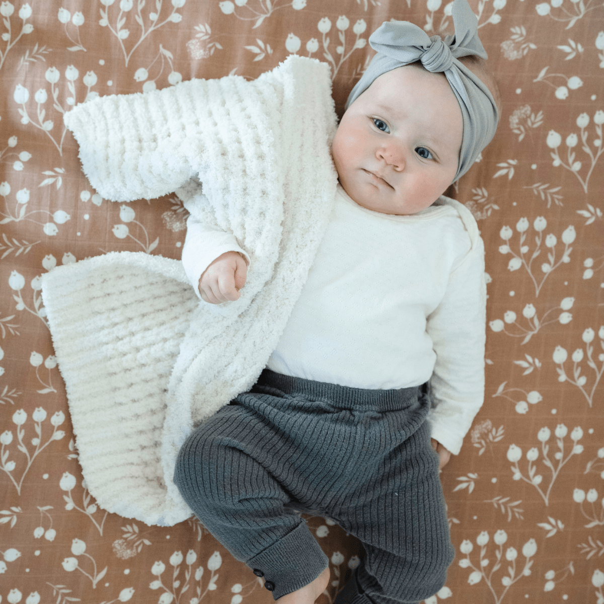WAFFLE KNIT MINI BLANKETS: Wisteria - Three:Twelve Boutique - Saranoni