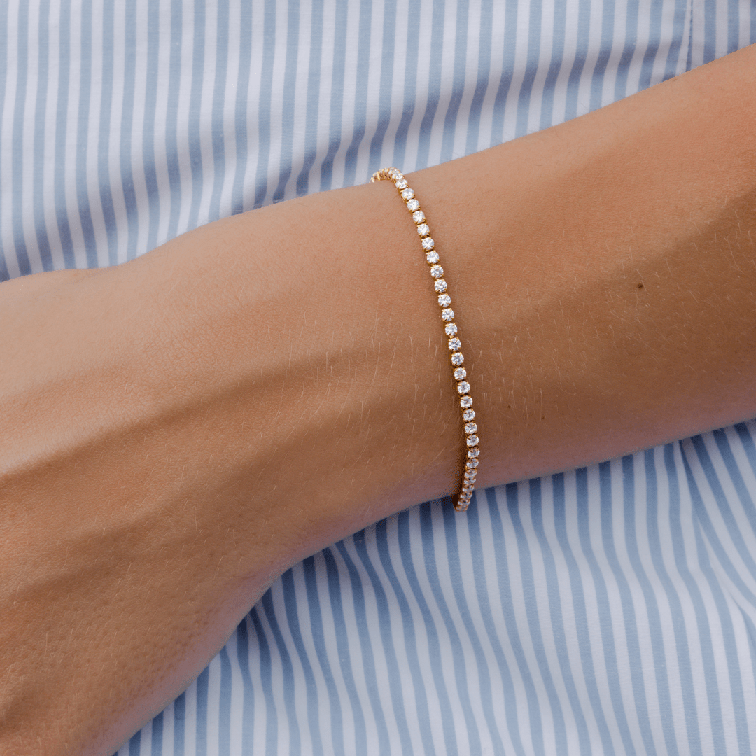 Waterproof 2mm Tennis Bracelet - Three:Twelve Boutique - Brenda Grands Waterproof Jewelry