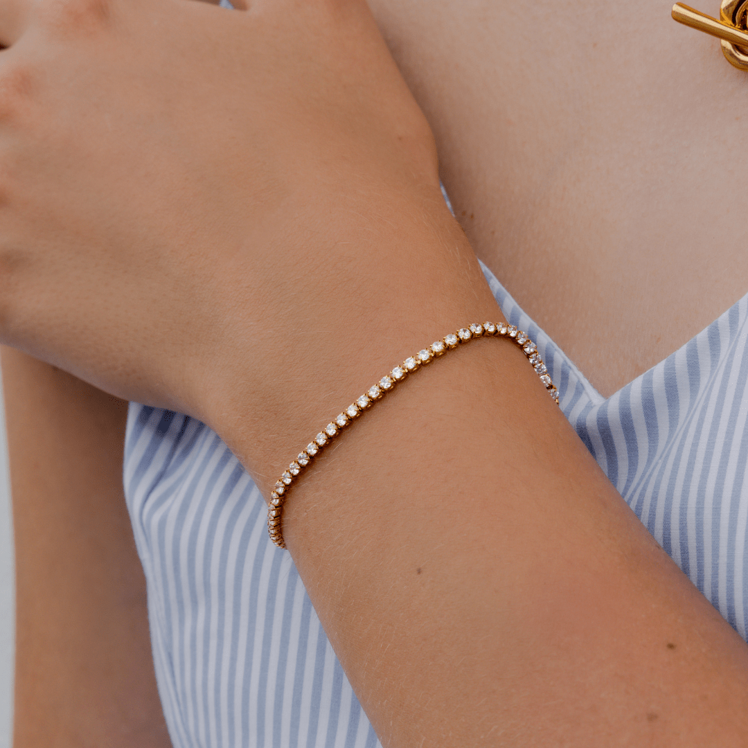 Waterproof 2mm Tennis Bracelet - Three:Twelve Boutique - Brenda Grands Waterproof Jewelry